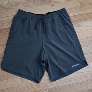 Patagonia Men's S Gray Baggies Lined Quick Dry 8" Inseam Shorts